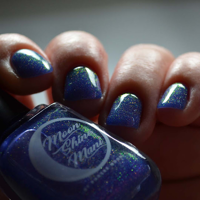 blue nail polish