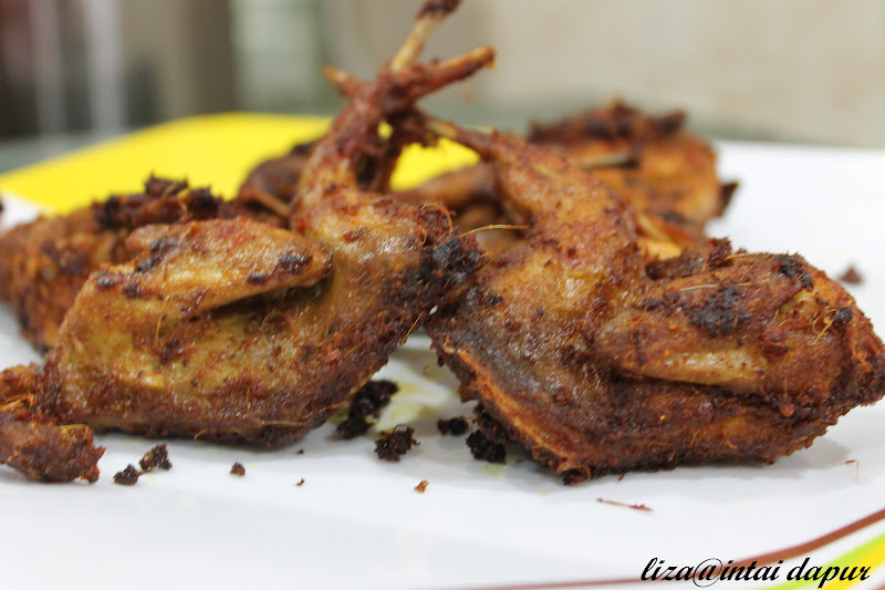 INTAI DAPUR: Nasi Serai n Puyuh Goreng Rempah.