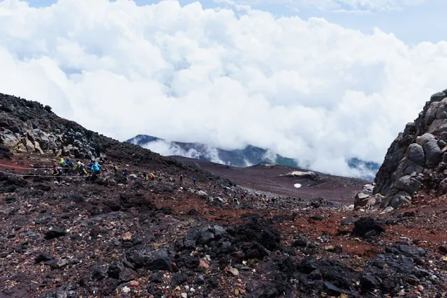 富士山頂からの景色（富士宮ルート）