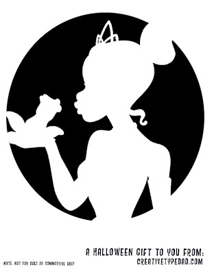 Princess   Frog Birthday Party on Princess And The Frog  Pumpkin Stencil