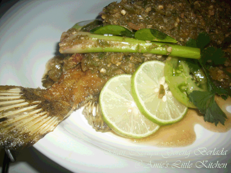 AMIE'S LITTLE KITCHEN: Ikan Kerapu Goreng Berlada