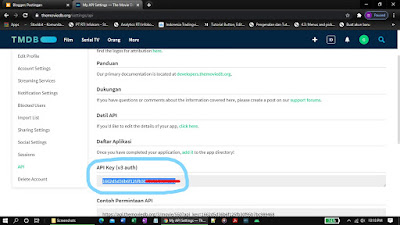 Cara mendapatkan TMDB API Key