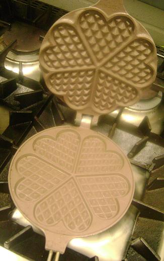 waffle iron. the waffle iron,