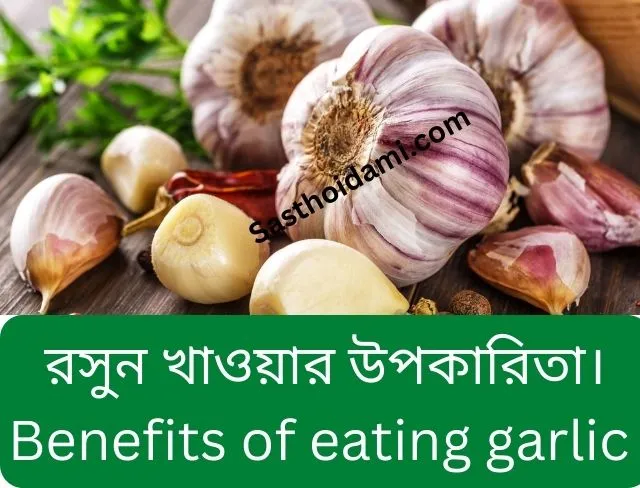 রসুন খাওয়ার উপকারিতা। Benefits of eating garlic in Bangali language