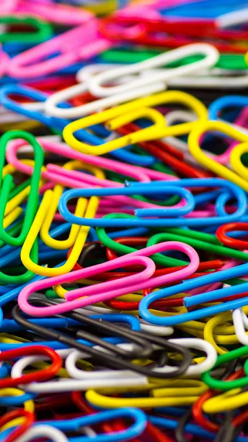 Paper Clips Colored