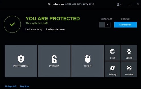 Bitdefender mempunyai banyak fitur