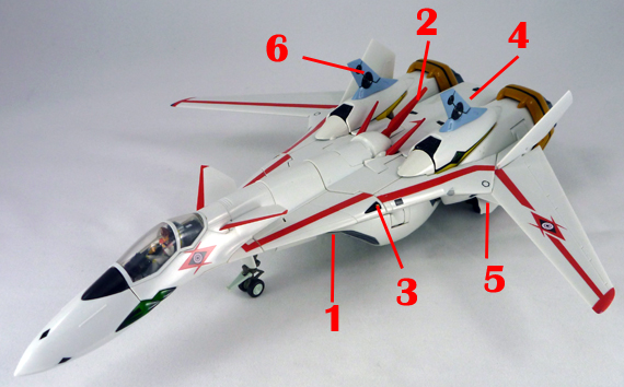 Macross 7 VF-19P Excalibur Planet Zola Patrol Color Valkyrie Armament weapon position