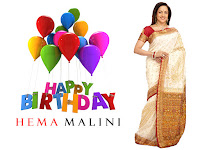 hema malini birthday, dharmendra wife hema malini in white saree with red border full length