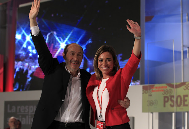 Rubalcaba y Chacón en el Congreso del PSOE