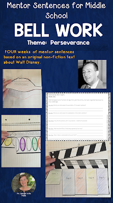 Here's a Month of perseverance themed bellringers all based on an original non-fiction text about Walt Disney. Supporting growth mindset, the topic of perseverance is perfect for the beginning of the year!