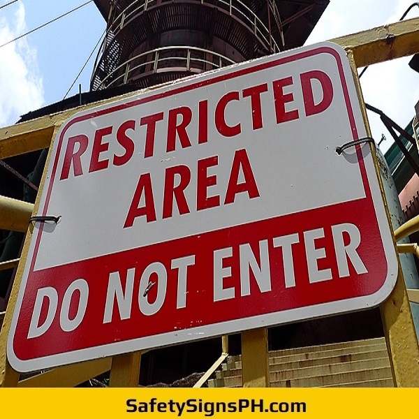 Restricted Area Do Not Enter Sign Philippines