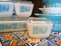 fridgies, butterprint, old dutch, blue, teal, turquoise, baking, bakeware, pyrex, vintage pyrex, pyrex love, more pyrex please, white pyrex, blue pyrex