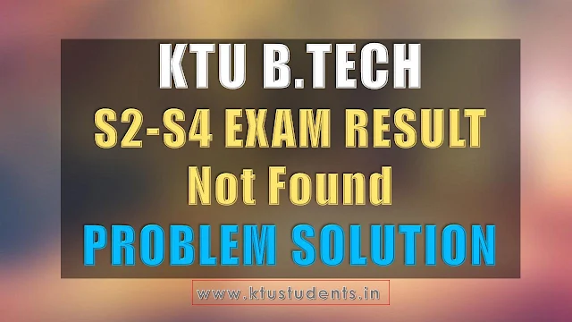 KTU result solution