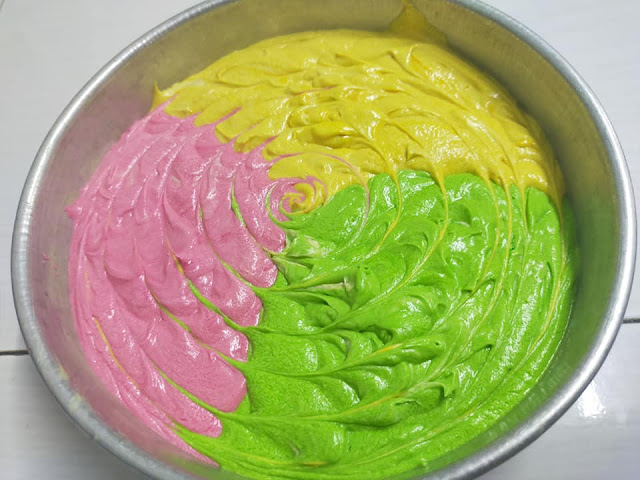 Cara Buat  Kek Butter Warna  Warni  Resepi Simple Anak  Anak  