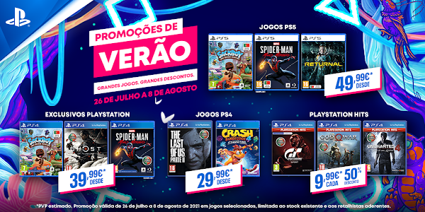 Promoções de Verão da PlayStation chegam aos pontos de venda habituais