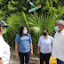 Supervisa Blanca Merari Tziu Muñoz trabajos de embellecimiento de espacios públicos de Puerto Morelos