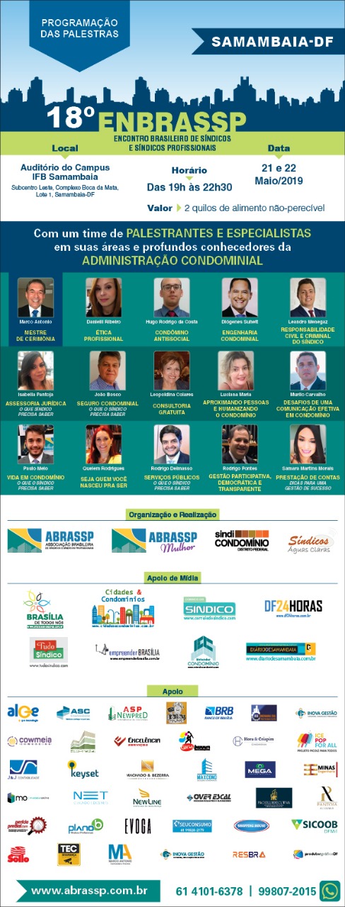 Encontro de síndicos reúne palestras, serviços, produtos e soluções para o setor de condomínios
