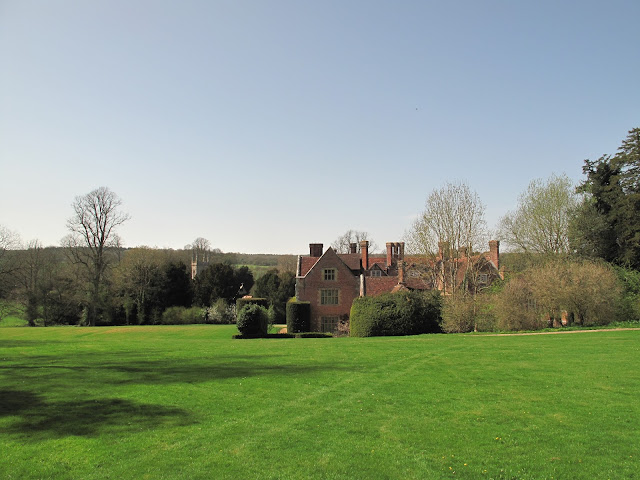 A back view of Chawton House.