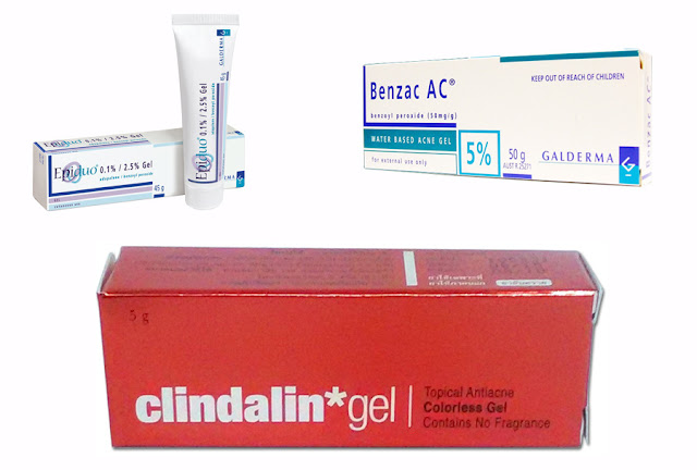 Epiduo , Benzac ac 5% , Clindalin gel