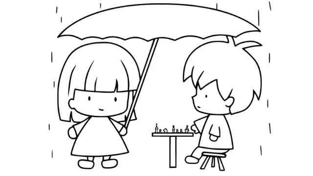 Cartoon-images-to-fill-colour-kids-rain