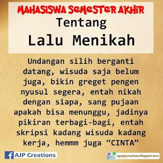 Kata-Kata Tentang Mahasiswa Semester Akhir