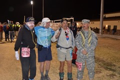 Burt, Don, Poncho and Jerry...Bataan Death March Marathon...March 23, 2014