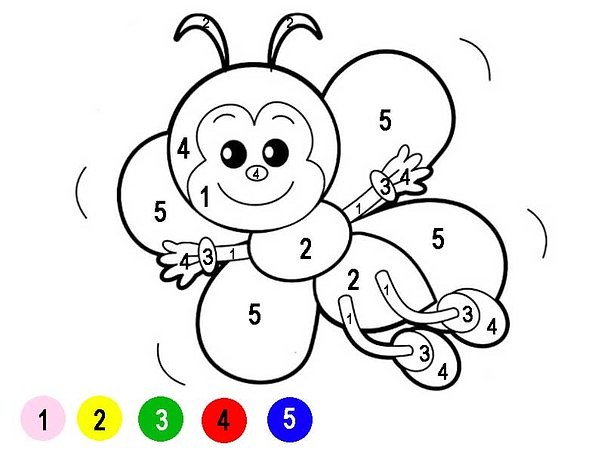 coloring pages for kids free printable numbers preschool worksheets 