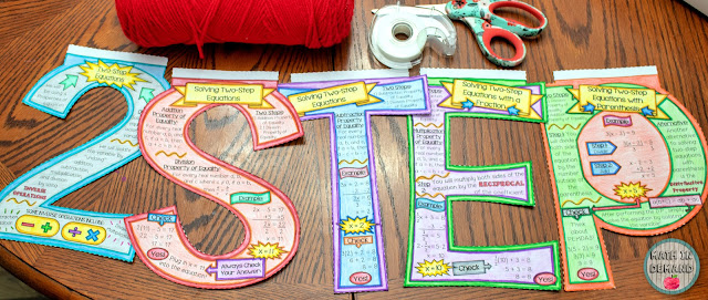 two-step equations math banner