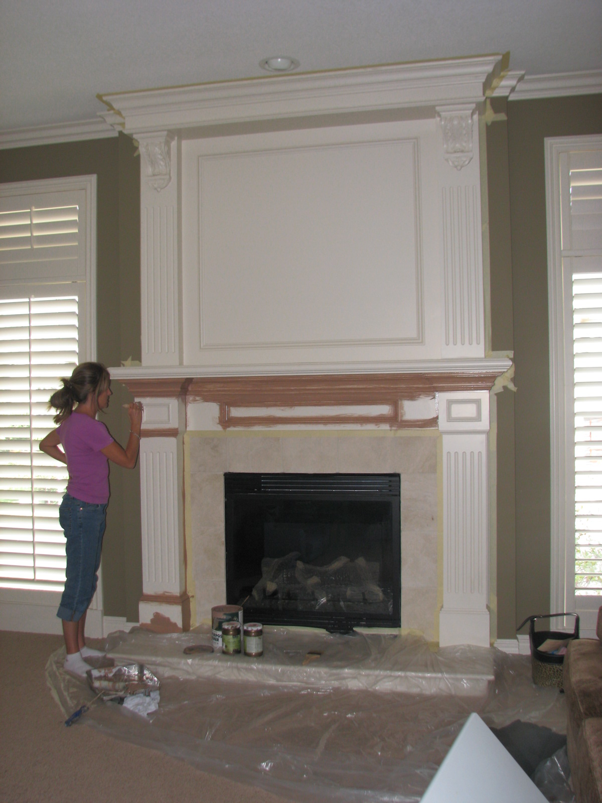 The Magic Brush, Inc.: Fireplace makeover