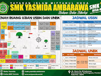 Desain Banner Denah Ujian dan Jadwal Ujian SMK Yasmida Ambarawa