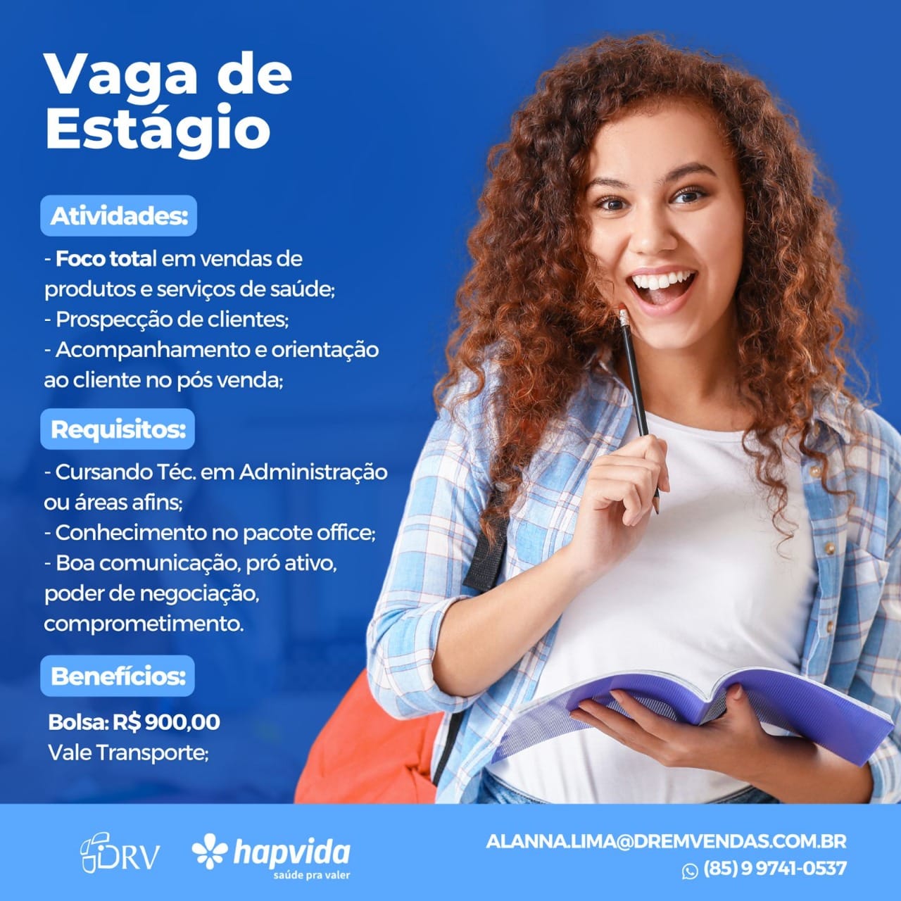 Vaga de Estágio em Fortaleza - Hapvida