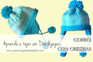 como-tejer-gorro-con-orejeras-dos-agujas