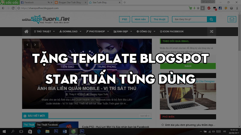 Tặng template blogspot Star Tuấn từng dùng