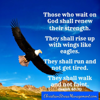 Those who wait upon the Lord shall renew their strength. Isaiah 40:31