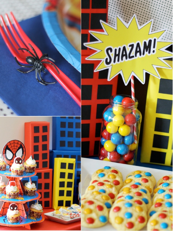 A SpiderMan Inspired 7th Birthday  Party  Party  Ideas 