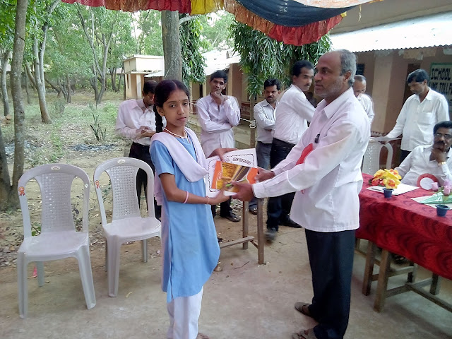 ANUAL FUNCTION- HIGH SCHOOL KAMATA 2015- PRIZE GIVING CERIMONY - CHANDA KIRAN SATAPATHYGET AWARD FROM KAMATA HEADMASTER