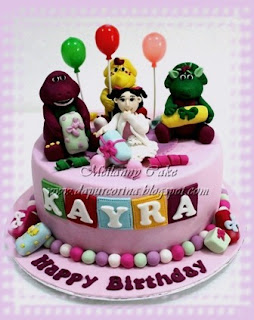 kue ulang tahun barney and friend