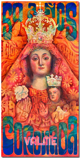 Cartel del 50º aniversario de la coronación canónica de Nuestra Señora de Valme, obra del artista nazareno Juan Miguel Martín Mena