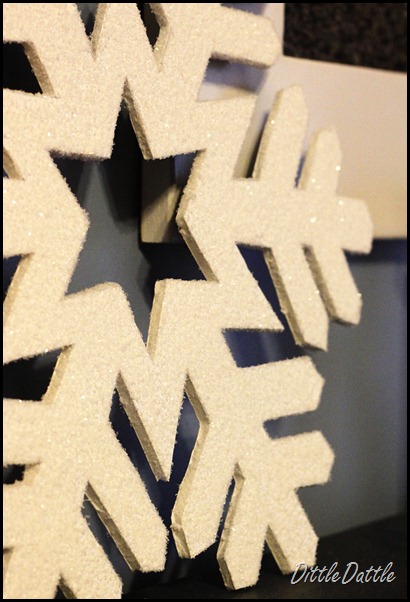 DIY Glitter snowflake