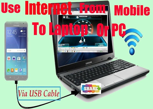 Connect Internet From Mobile To Laptop Or Computer