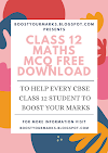 CBSE CLASS 12: MATHS CHAPTERWISE MCQ FREE PDF DOWNLOAD :MCQ QUESTIONS PROVIDED BY BOOST YOUR MARKS