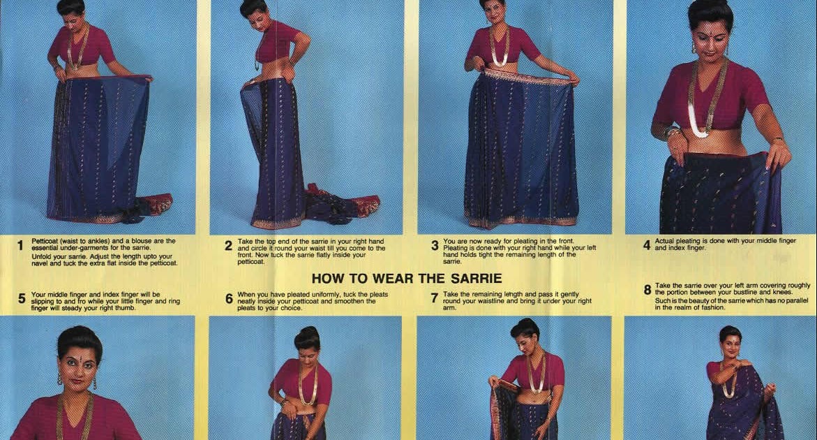 Saree Sari India: How to wear a sari saree