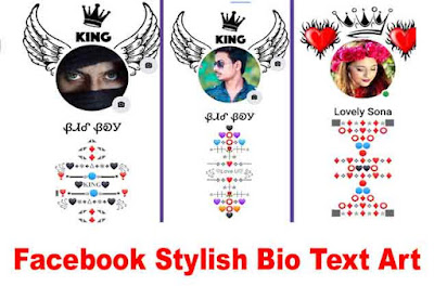 facebook stylish bio text art