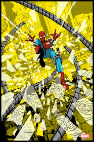 “Spider-Man vs Doctor Octopus” Marvel Comics Regular Edition Screen Print by Raid71 x Grey Matter Art