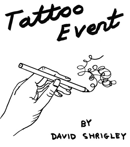 David Shrigley does small tattoos Hey guys David Shrigley recently inked