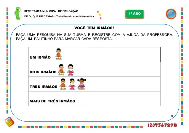 caderno de atividades matematica 1 ano fundamental