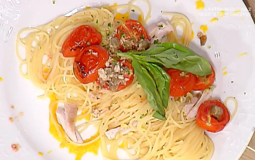 Spaghettini al doppio tonno