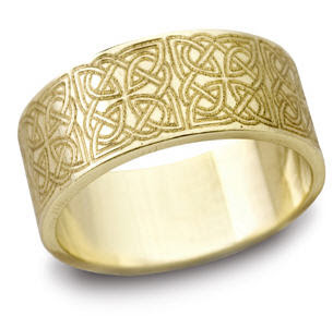 14 K Celtic Wedding Rings