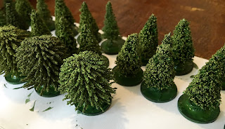 Tutorial 6mm inexpensive budget trees Michael's flock Citadel buff Games Workshop