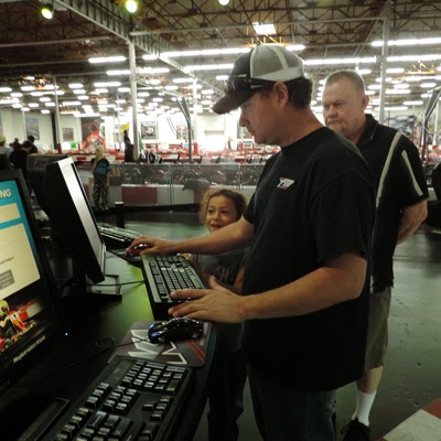 Just like real racing – K1 Speed’s first stop is registration.